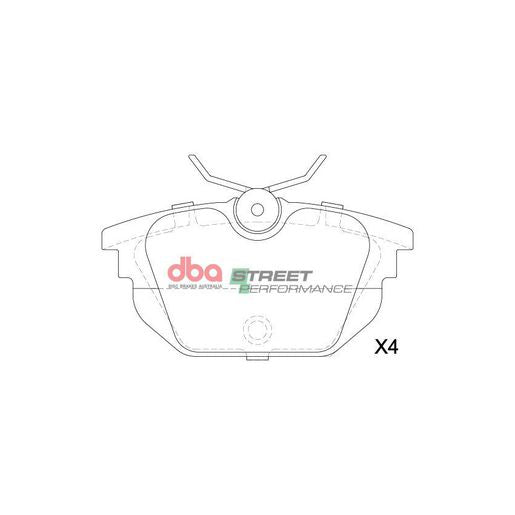 DBA Street Performance Brake Pad Set DB15208SP