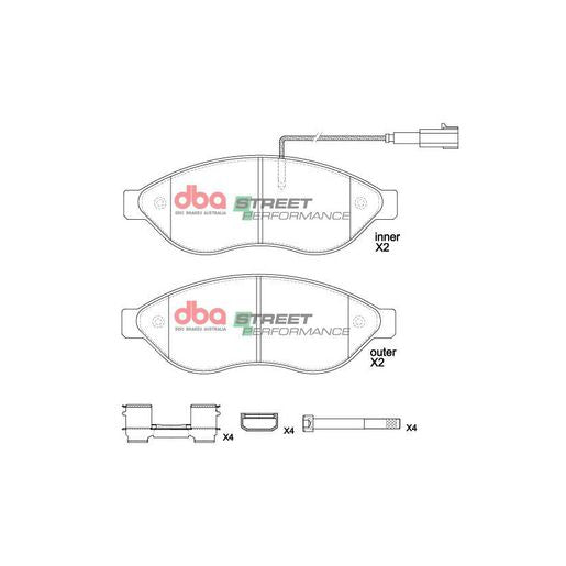 DBA Street Performance Brake Pad Set DB15212SP