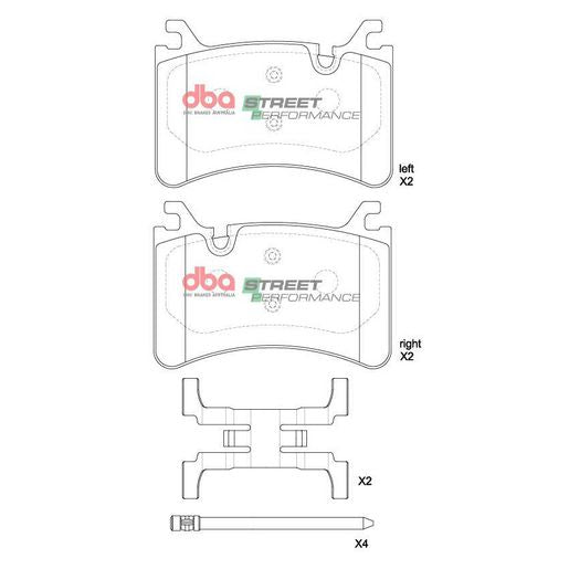 DBA Street Performance Brake Pad Set DB15215SP