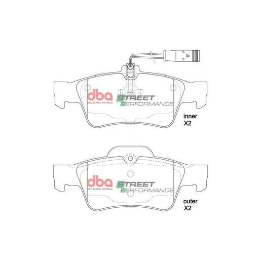 DBA Street Performance Brake Pad Set DB1657SP