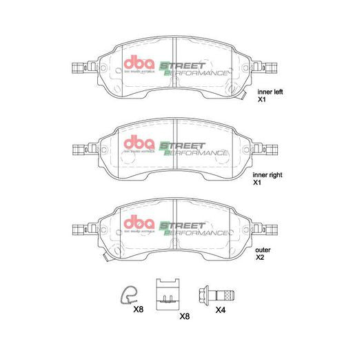 DBA Street Performance Brake Pad Set DB2388SP