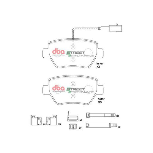 DBA Street Performance Brake Pad Set DB8863SP