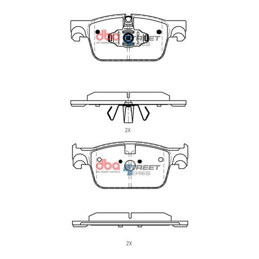DBA Street Series Brake Pad Set DB15250SS