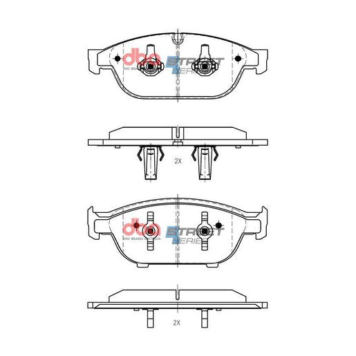 DBA Street Series Brake Pad Set DB15262SS