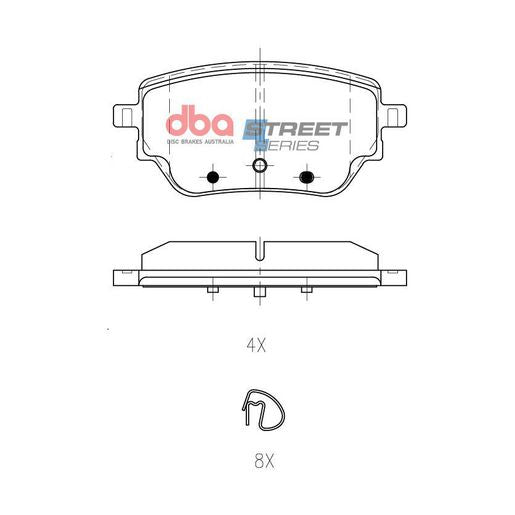 DBA Street Series Brake Pad Set DB15269SS