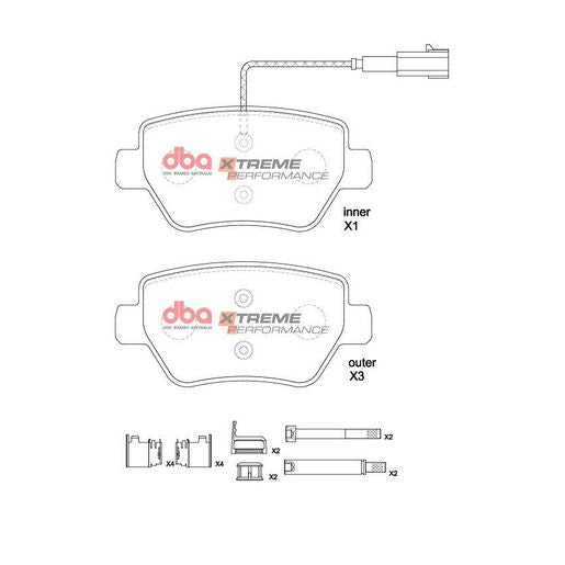DBA Xtreme Performance Brake Pad Set DB8863XP
