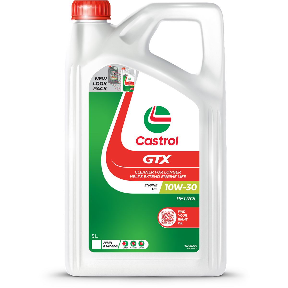 Castrol GTX 10W-30 Engine Oil 5L 3437460