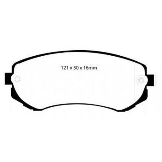 EBC Brakes YELLOWSTUFF Fast Street & Track Brake Pads DP41279R