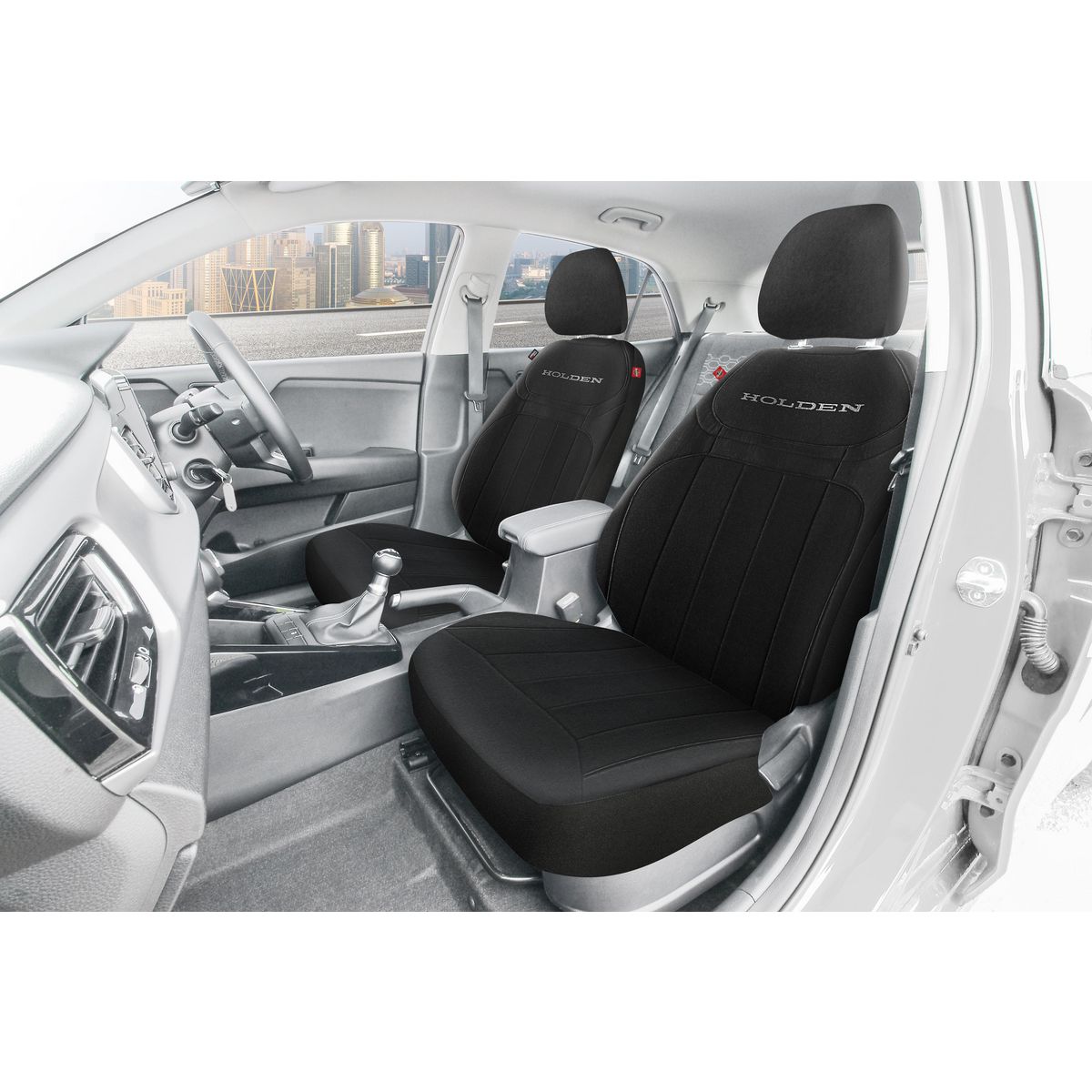 Holden Heritage Grille Seat Cover Pairs - Black 4702819LD