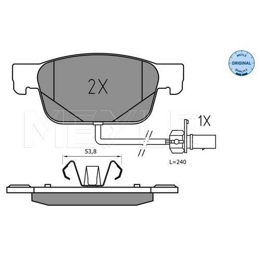 MEYLE Brake Pad Set 025 223 8317