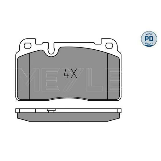 MEYLE Brake Pad Set 025 256 4317/PD