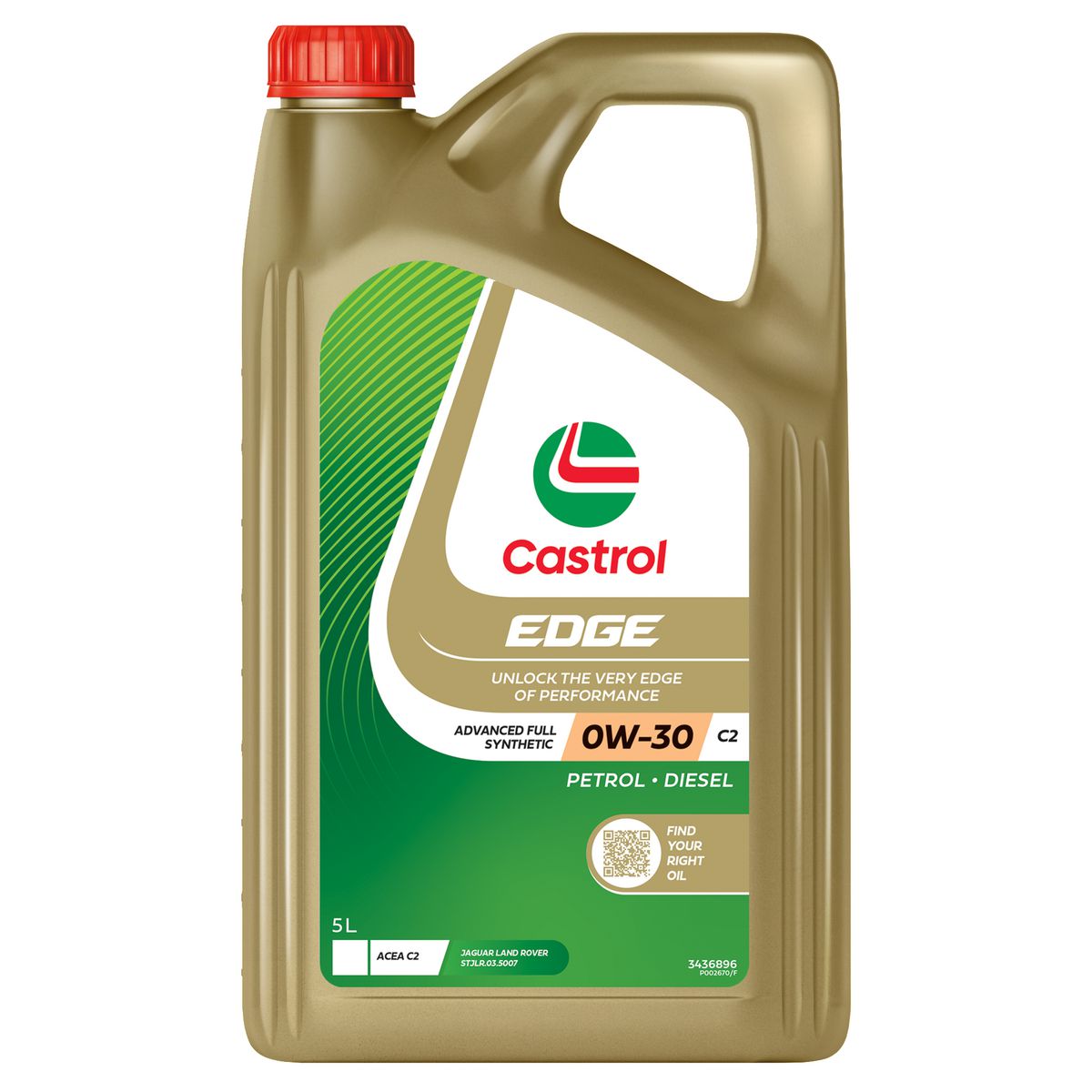 Castrol Edge 0W-30 C2 Engine Oil 5L 3436896