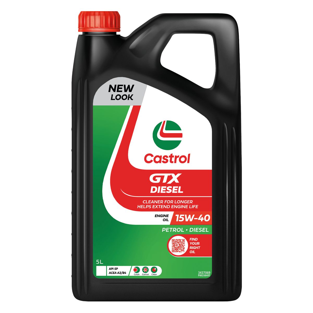 Castrol GTX Diesel 15W-40 Engine Oil 5L 3437069