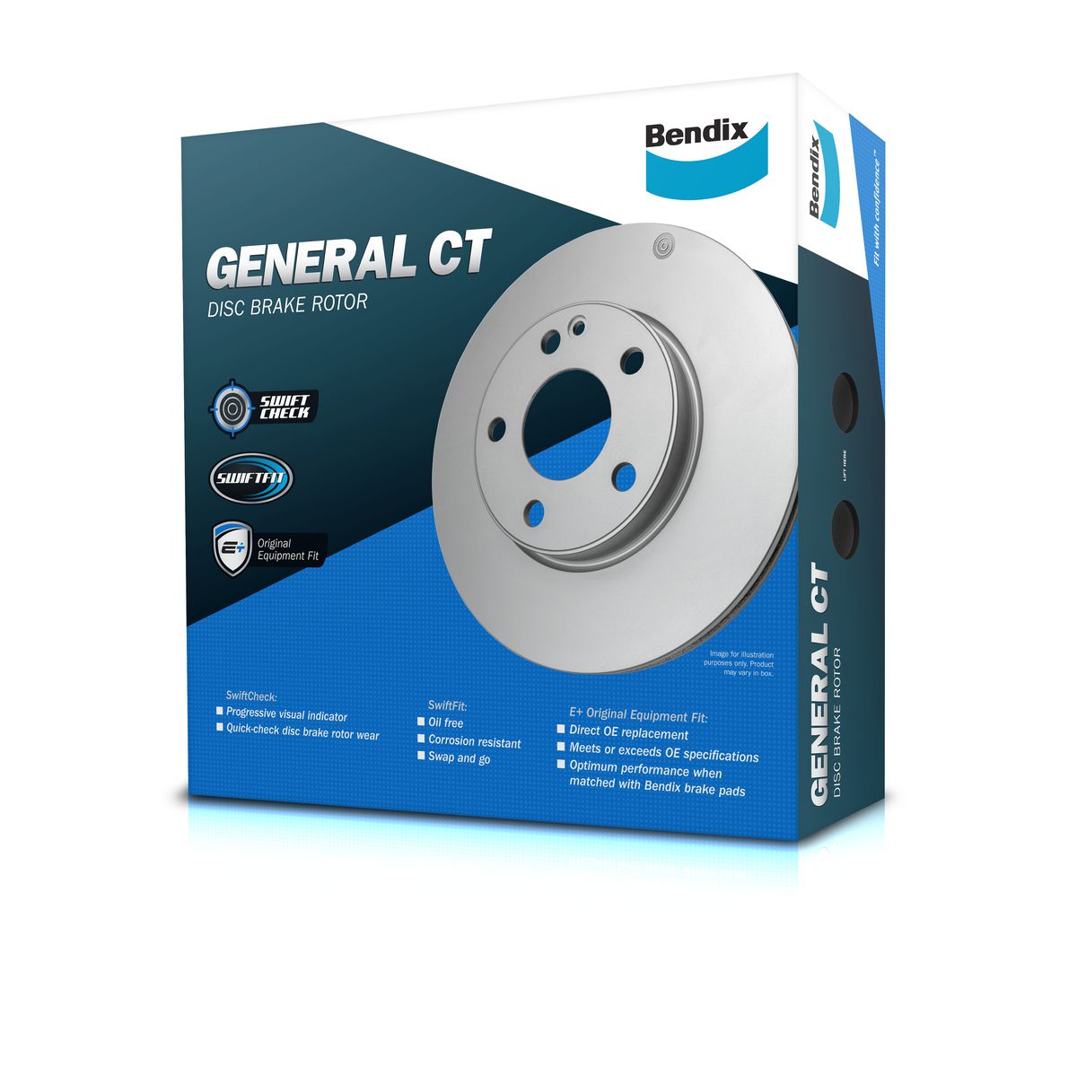 Bendix General CT Brake Rotor Single BR504 GCT