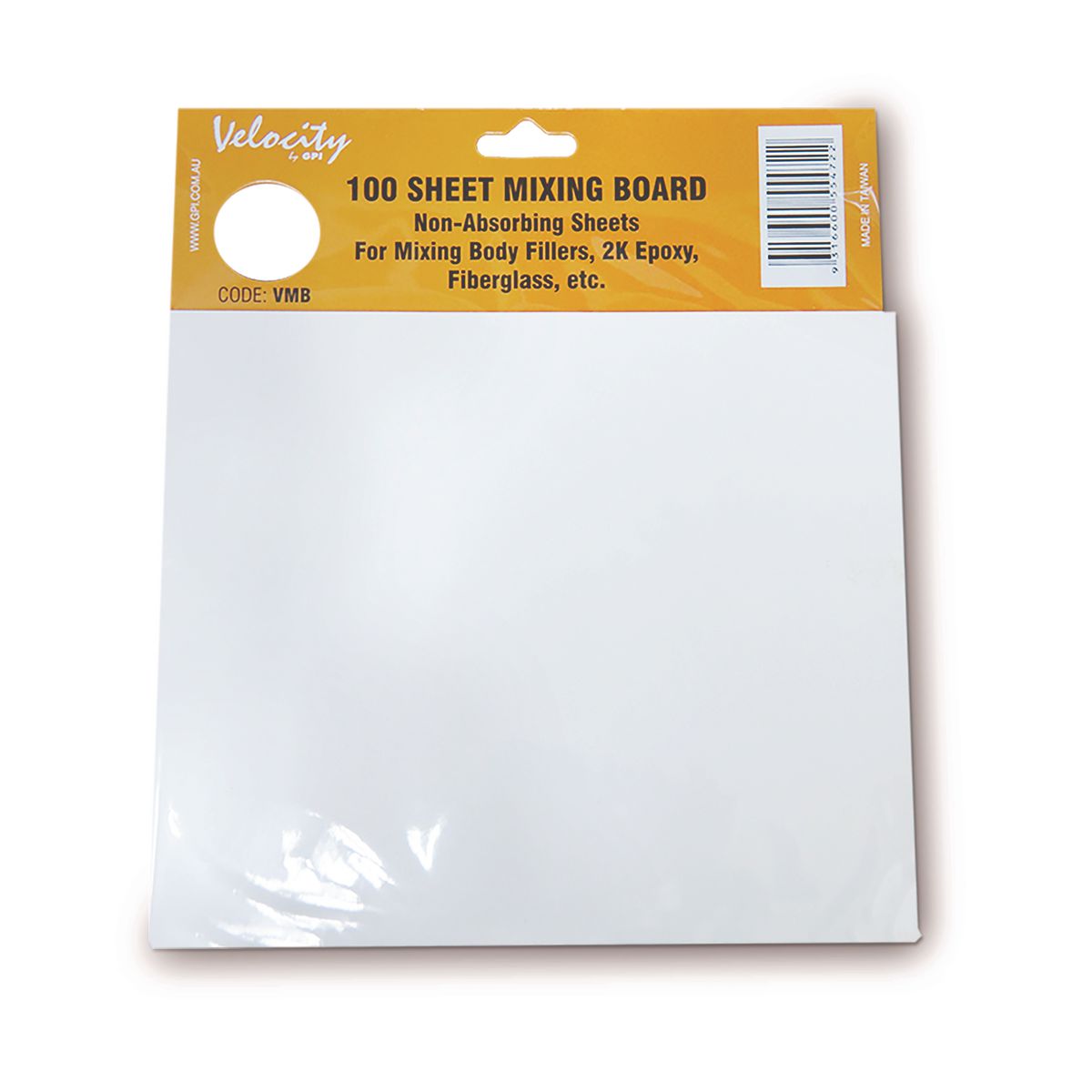 GPI Velocity Body Filler Mixing Pallet-White VMB