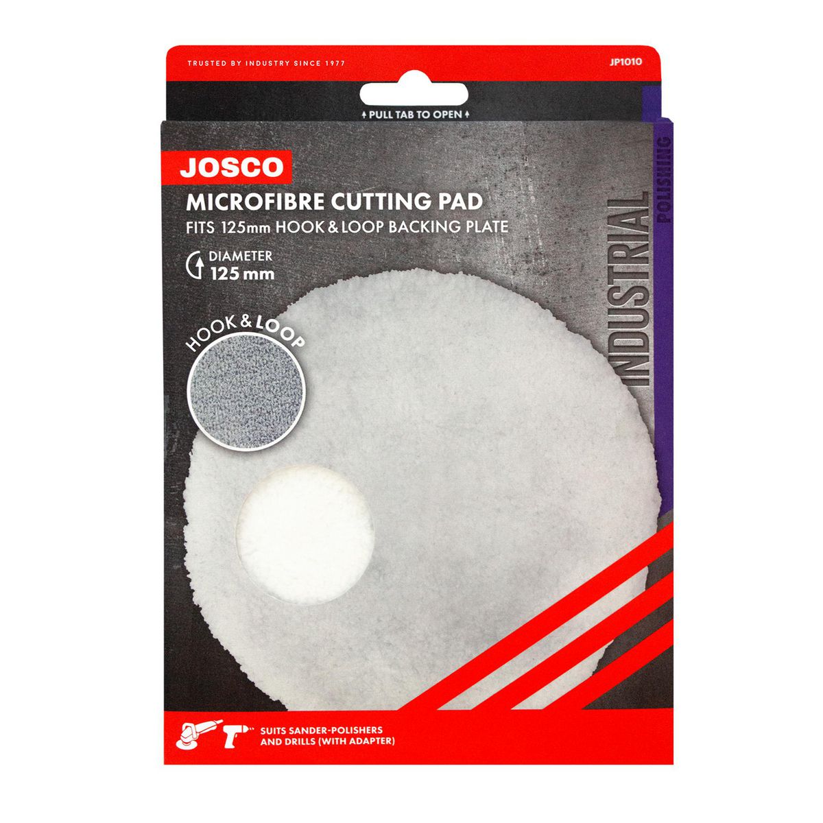 Josco Polishing Microfibre Cutting 140 (5.5) To Fit 125 Hook And Loop JP1010