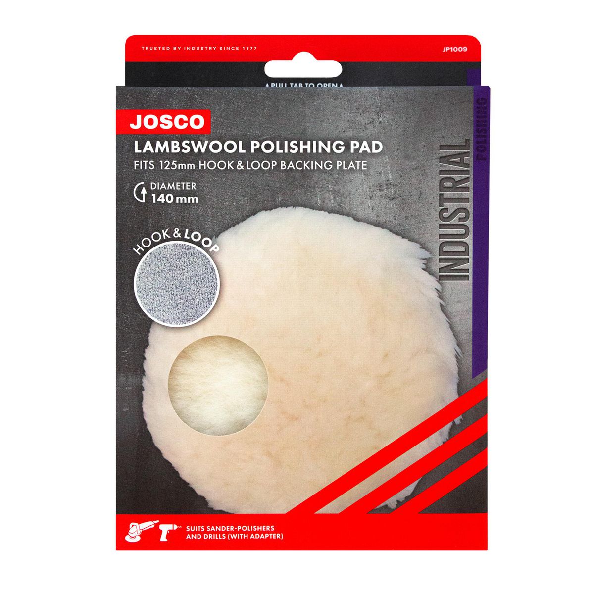Josco Lambswool Bonnet 125 Hook And Loop JP1009