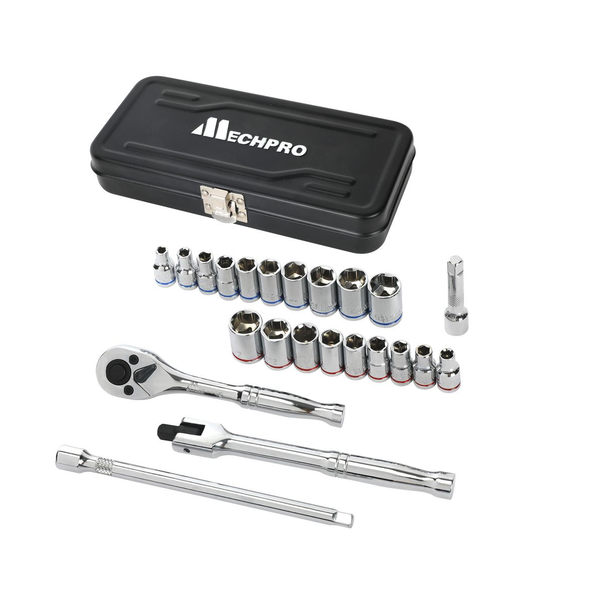 Mechpro Advent Calendar Tool Kit- 23Pc 1/4In Drive Socket Set In Case MPBAC24