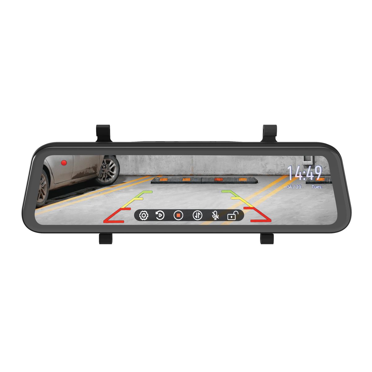 Xview 9In High Resolution Mirror Monitor With Hd 1080P Reverse & Live Stream Camera XV9M