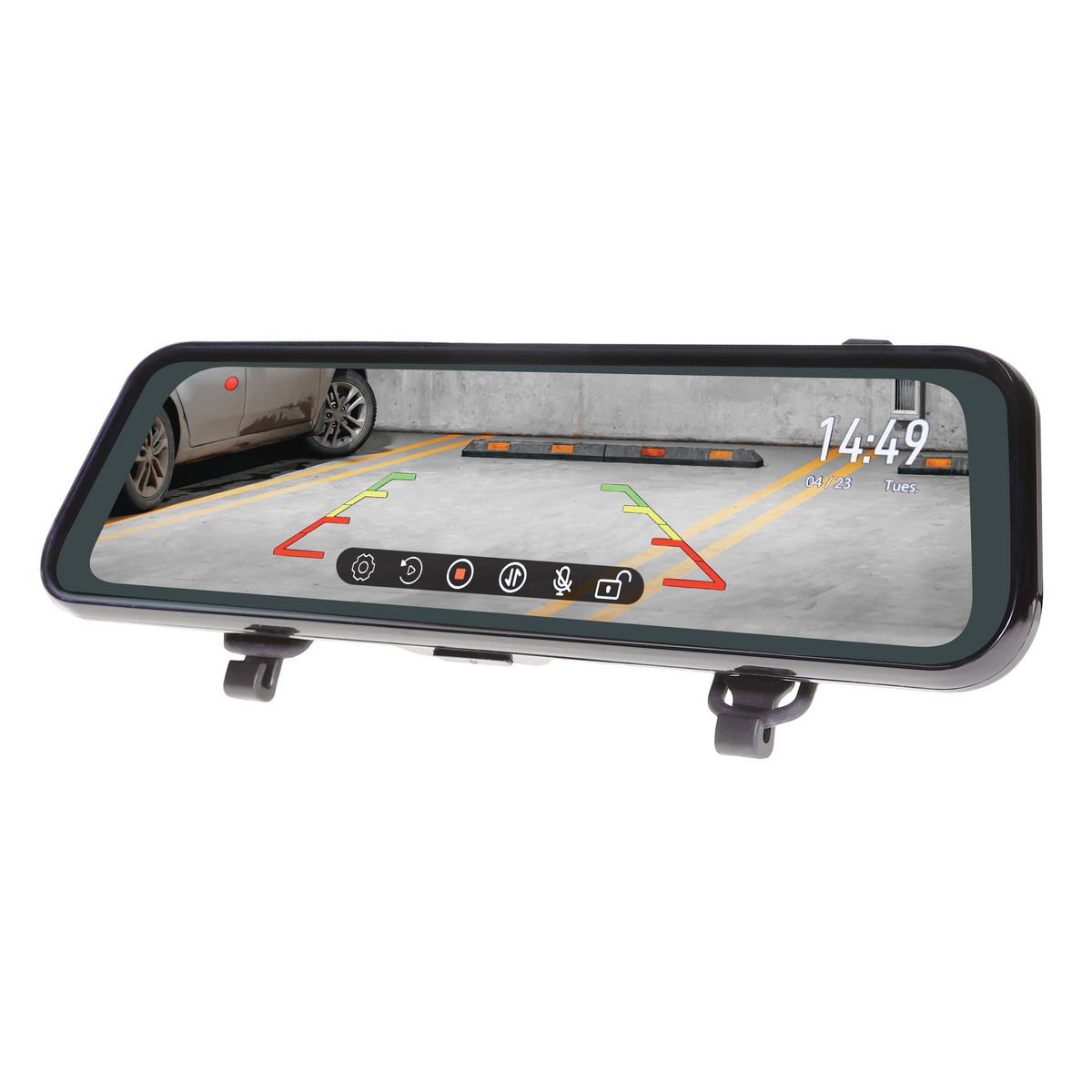 Xview 9In High Resolution Mirror Monitor With Hd 1080P Reverse & Live Stream Camera XV9M