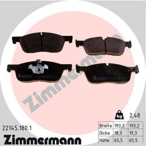 Zimmermann Brake Pad Front Set 22145.180.1