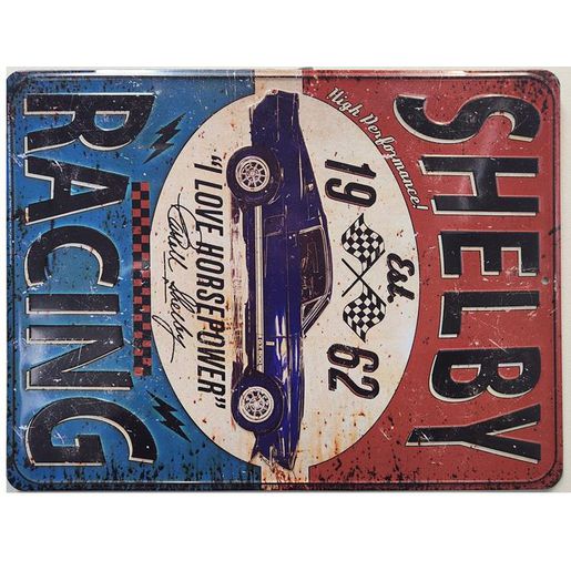 Hotstuff Shelby Embossed Metal Garage Sign TS515