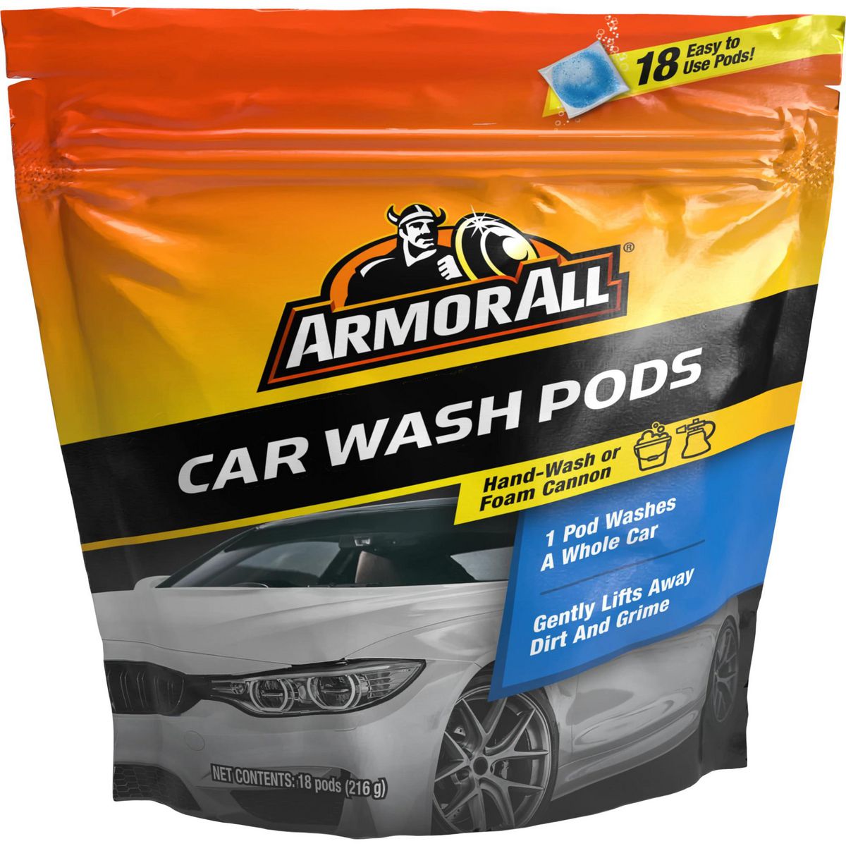 Armor All Car Wash Pods Pch Srt 5/18Ct Anz AVHWPD-18CT-1ANZ