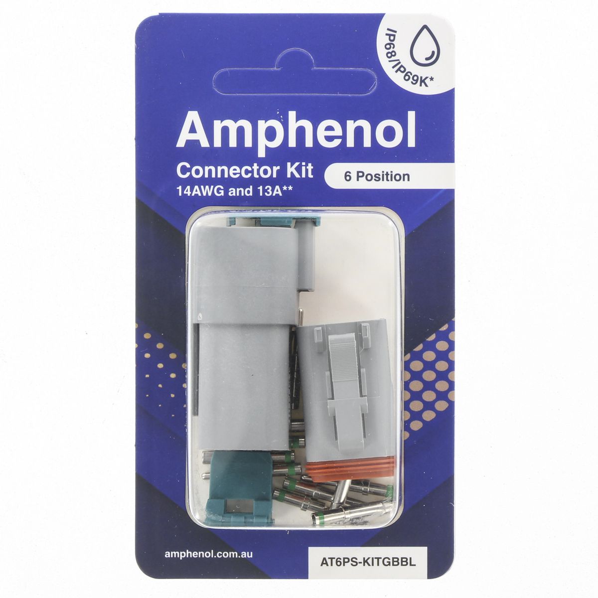 Amphenol AT #16 - 6 Way 1 Kit AT6PS-KITGBBL