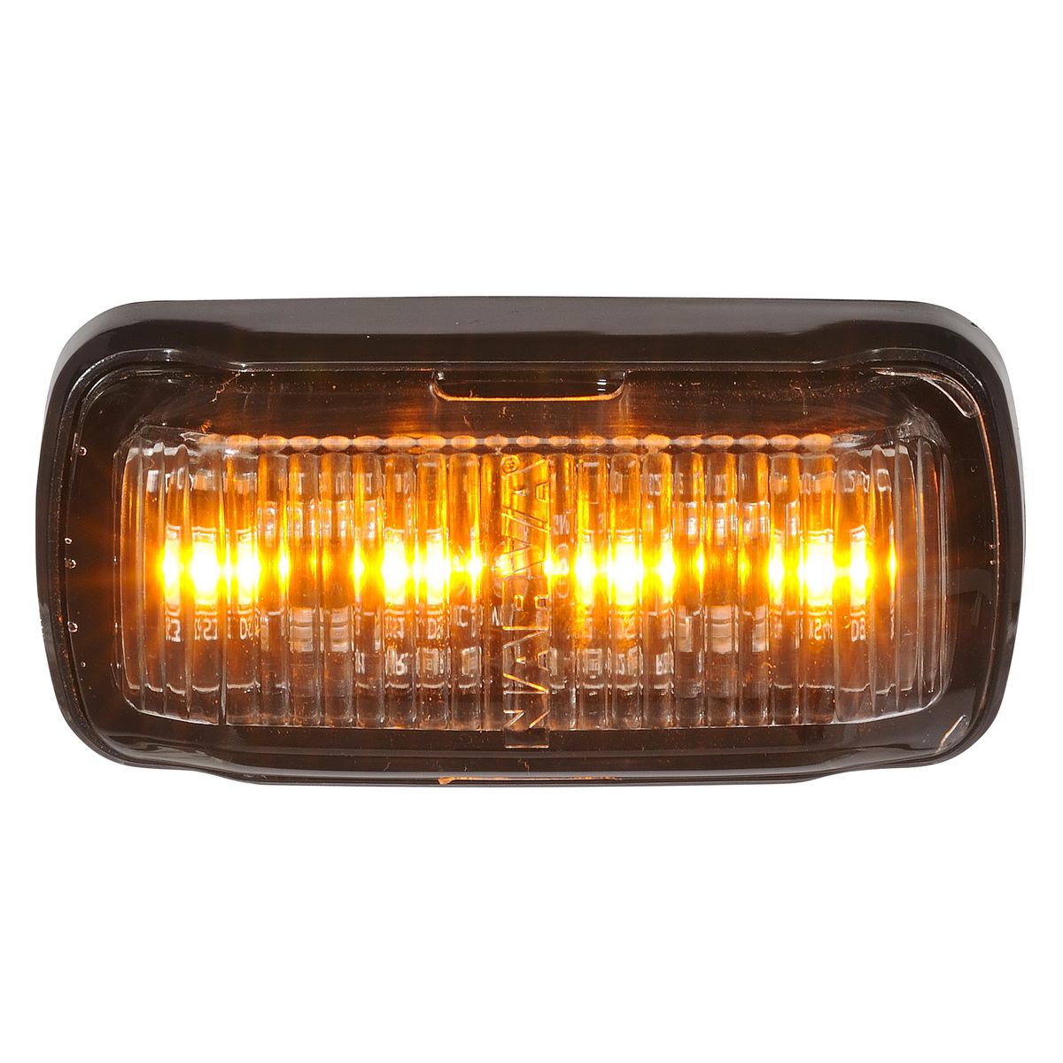 Narva Model 63 Front End Outline Marker, Side Indicator (Amber) Or External Cabin Marker Lamp Black Base And 0.5M Cable 96322