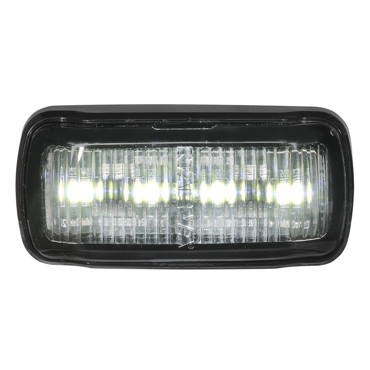 Narva Model 64 Front End Outline Marker (White) Black Base And 2.5M Cable 96413