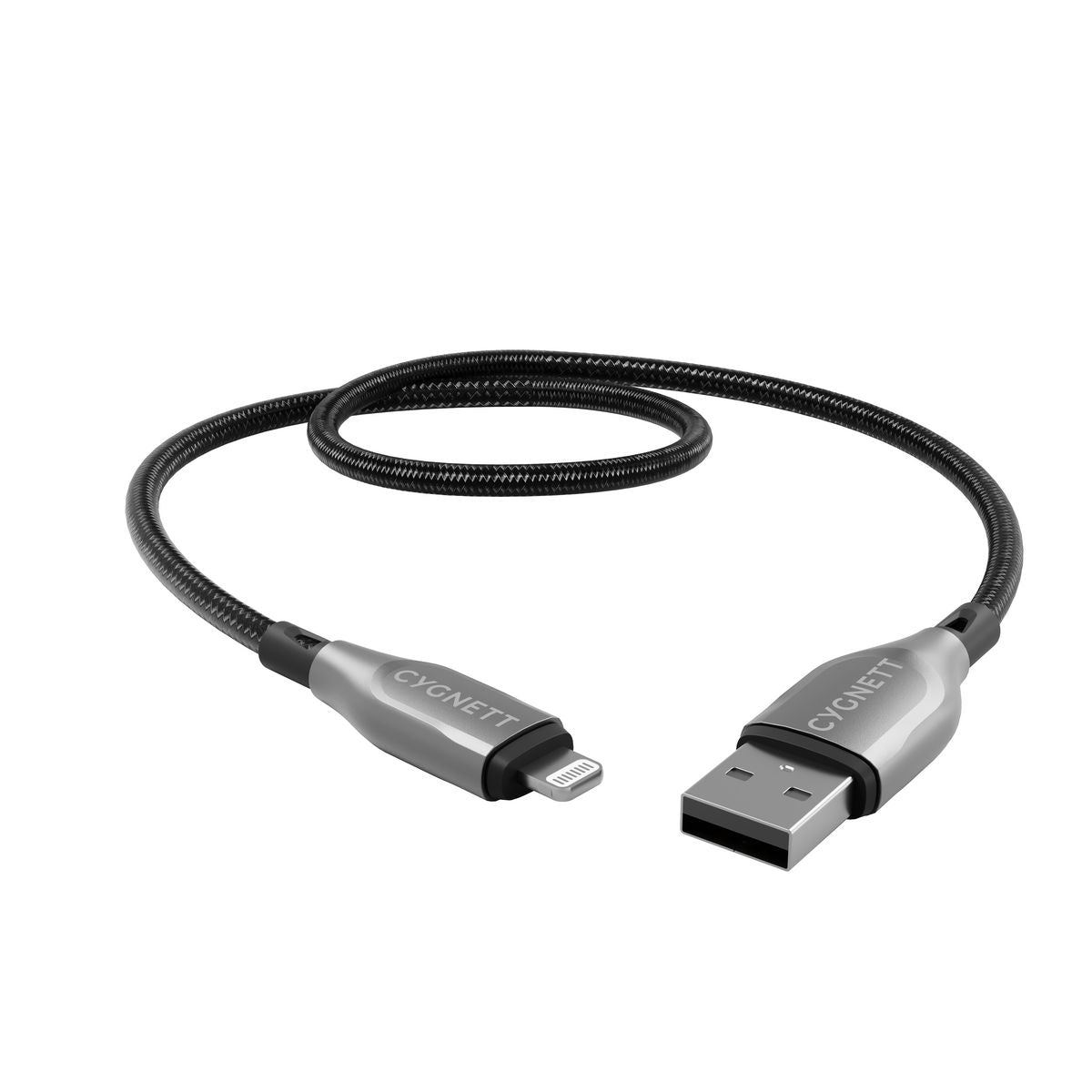 Cygnett Armoured Lightning To Usb-A Cable - Black 50Cm CY4657PCCAL