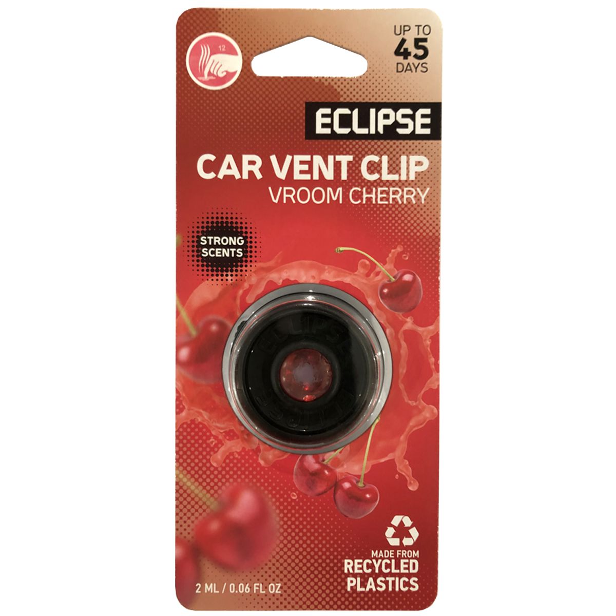 Eclipse Car Air Freshener: Membrane Vent Clip - Vroom Cherry RD2403024