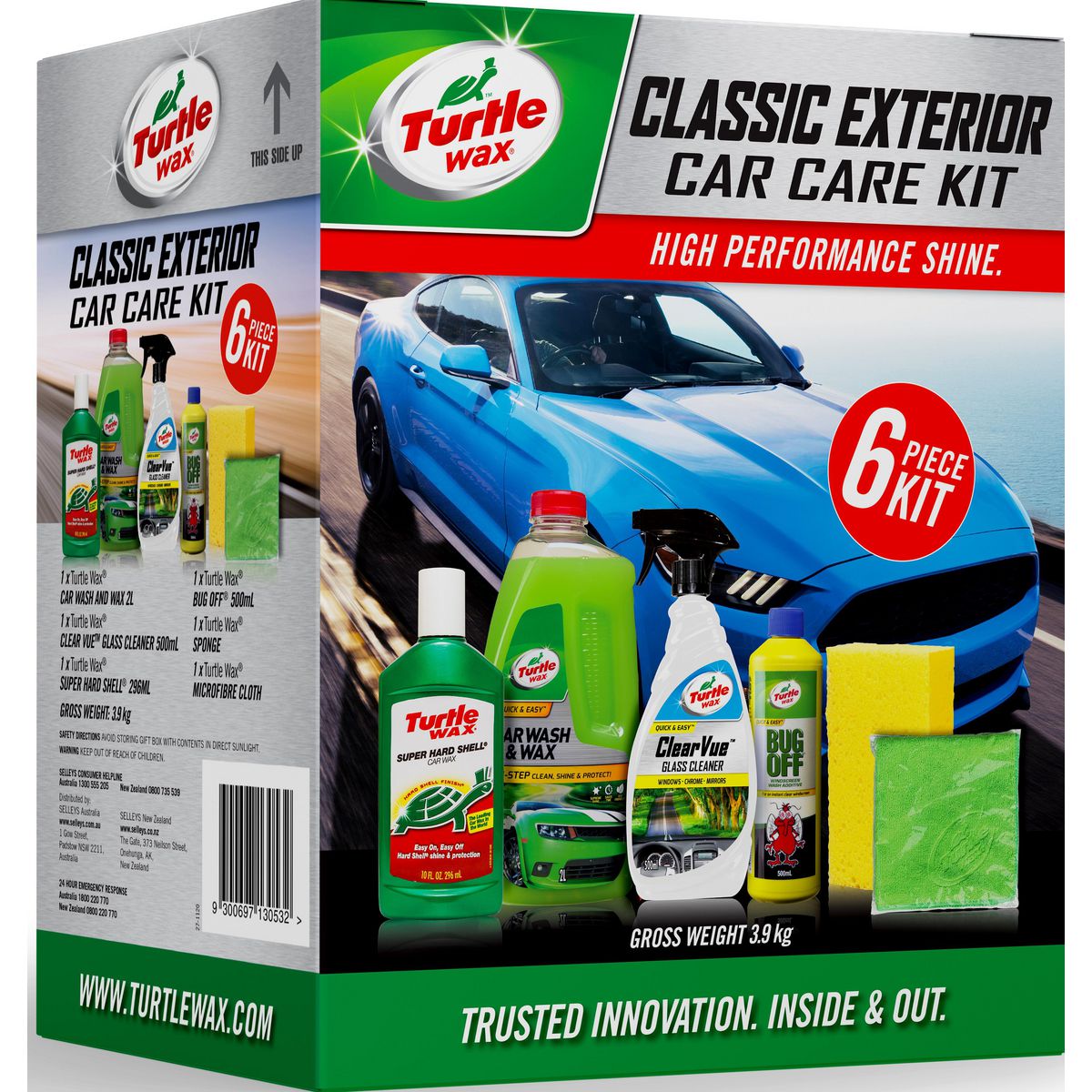 Turtle Wax Tw Clean & Shine Complete Car Care Kit 100833