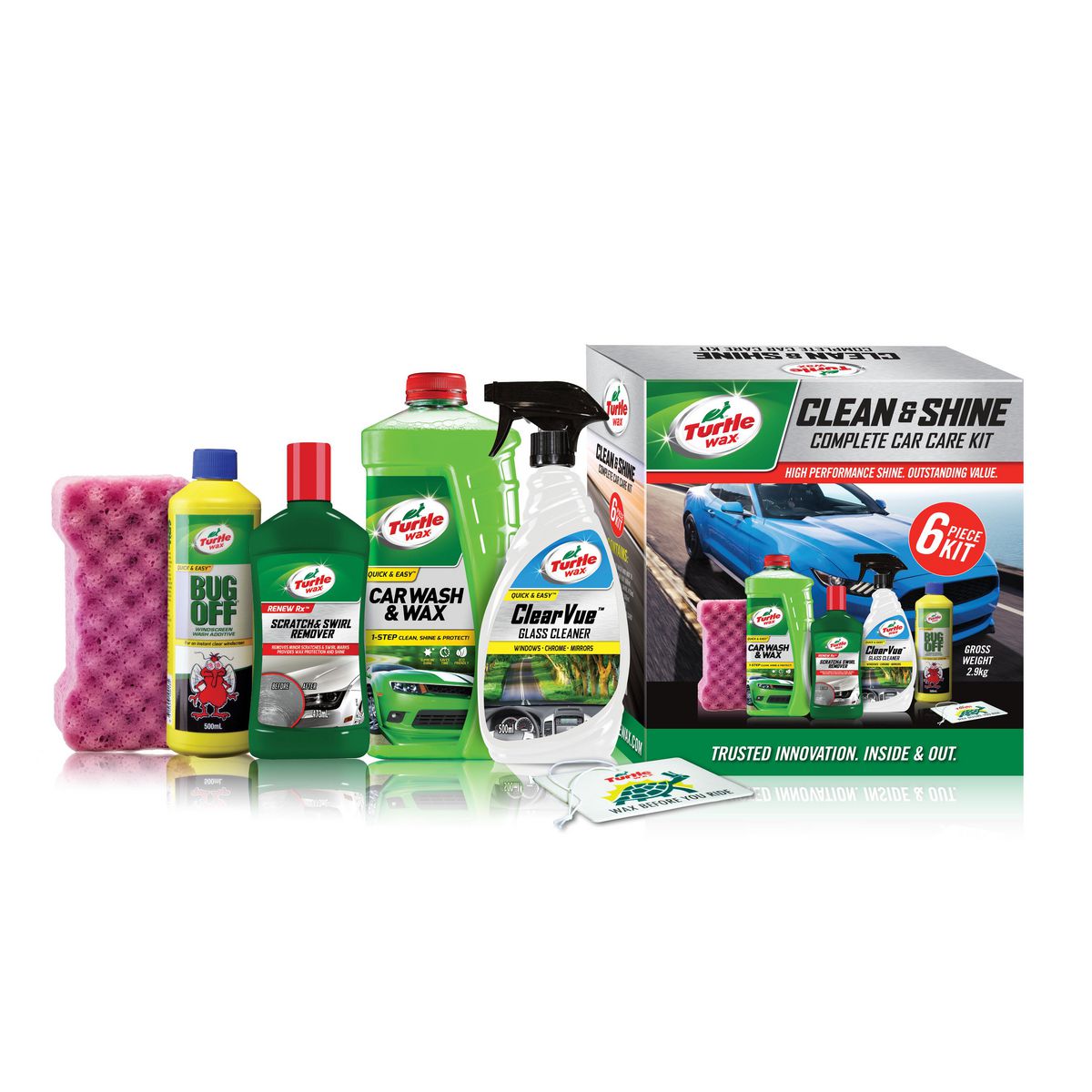 Turtle Wax Tw Clean & Shine Complete Car Care Kit 100833