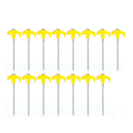 Oztrail Screw-In Tent Peg Set 16 Piece 10000436