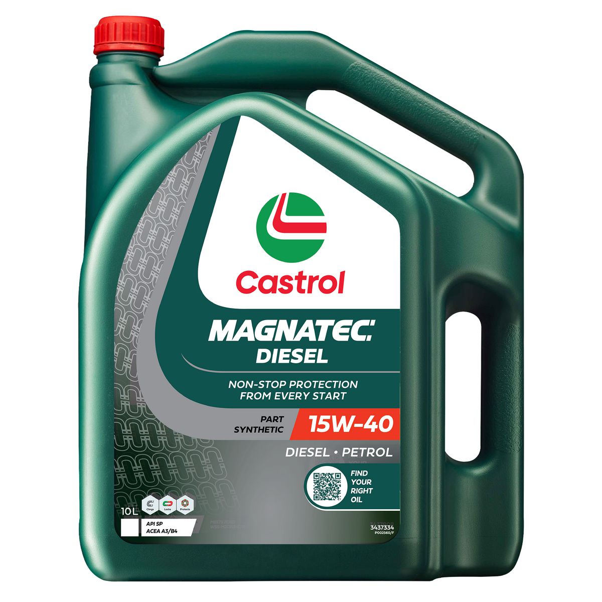 Castrol Magnatec Diesel 15W-40 Engine Oil 10L 3437334