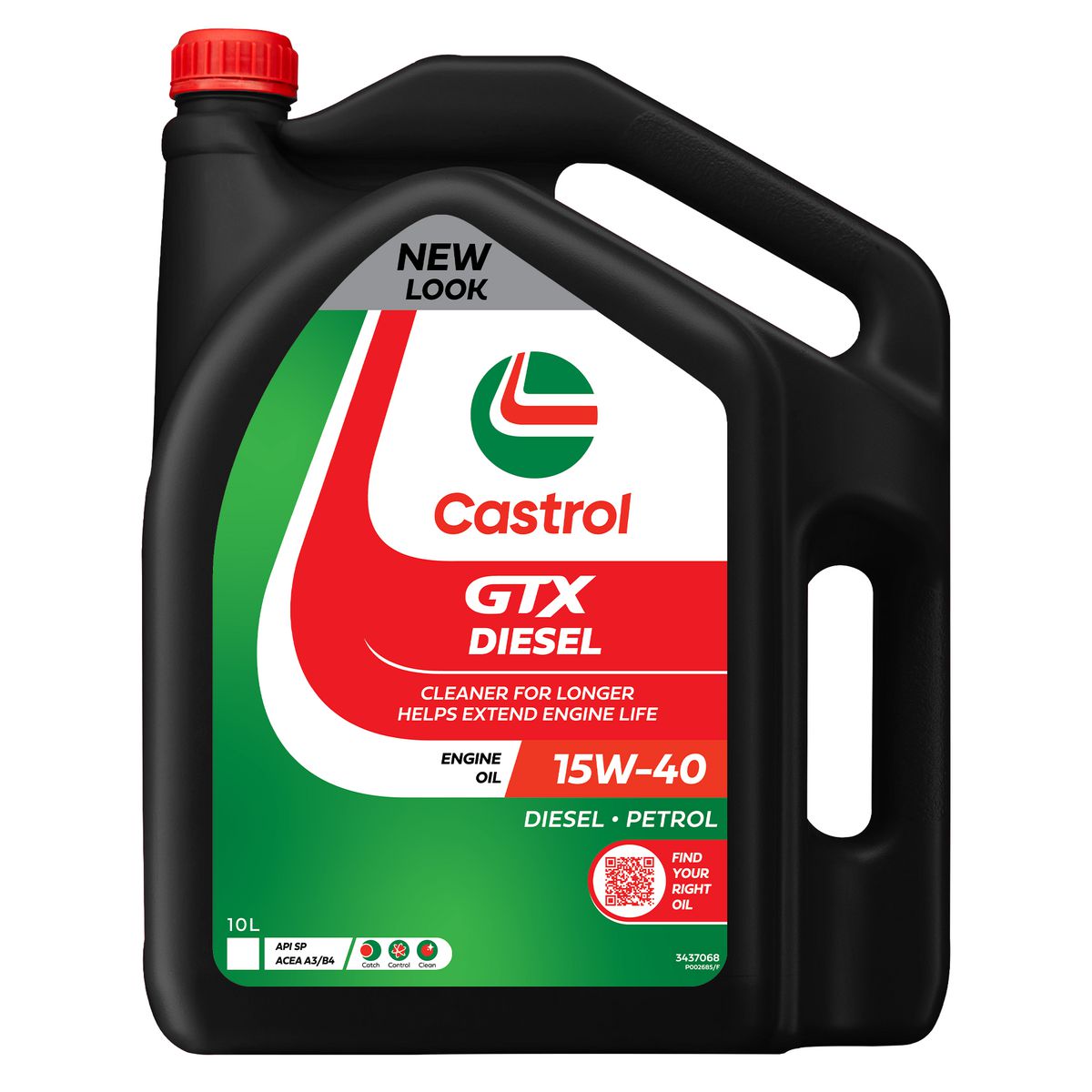Castrol GTX Diesel 15W-40 Engine Oil 10L 3437068