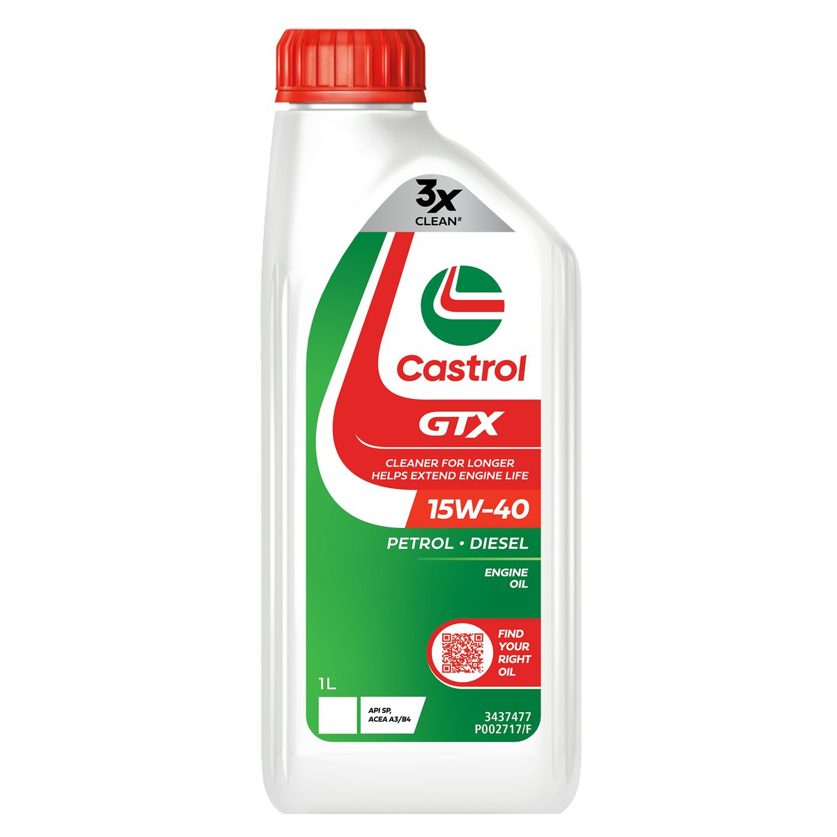 Castrol GTX 15W-40 Engine Oil 1L 3437477