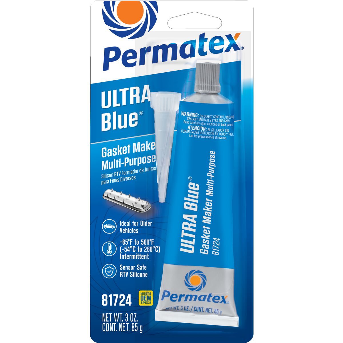 Permatex Ultra Blue Multi - Purpose Gasket Maker 85G PX81724A