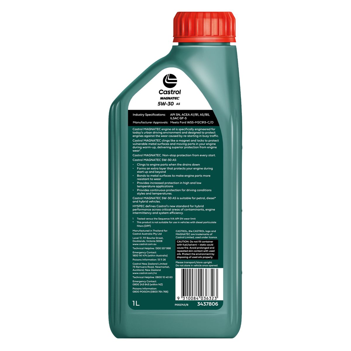 Castrol Magnatec 5W-30 A5 Engine Oil 1L 3437806