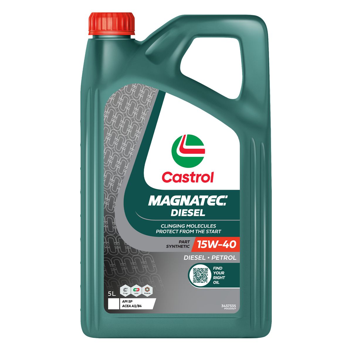 Castrol MAGNATEC Diesel 15W-40 Engine Oil 5L 3437335