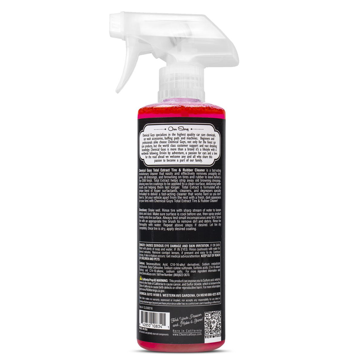 Chemical Guys Total Extract Tyre & Rubber Cleaner 473ml CLD30216