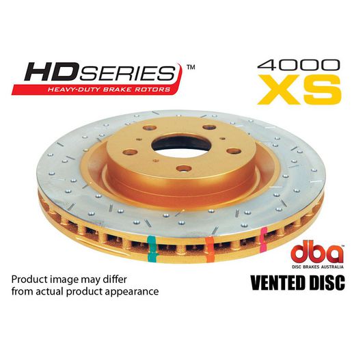 DBA HD 4000 Drilled Slotted Brake Rotor Single Front DBA4996XS