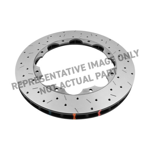 DBA Single 5000 Series Replacement Rotor Only XS (Premium Cross-Drilled & Slotted) - Supplied With Replacement Nas Lock Nuts DBA52113.1XS
