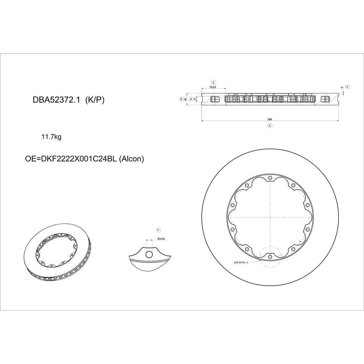 DBA Flat Disc 5000 Series DBA52372.1