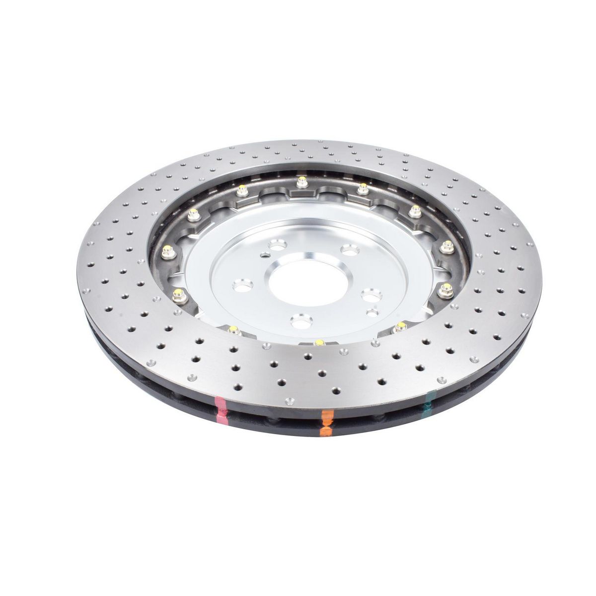 DBA 5000 Series 2-Piece Assy Silver Hat Cross Drilled & Dimpled DBA53359SLVXD