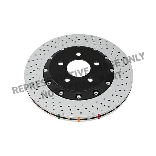 DBA 5000 Series 2-Piece Assy Black X/Drilled & Dimpled DBA53928BLKXD