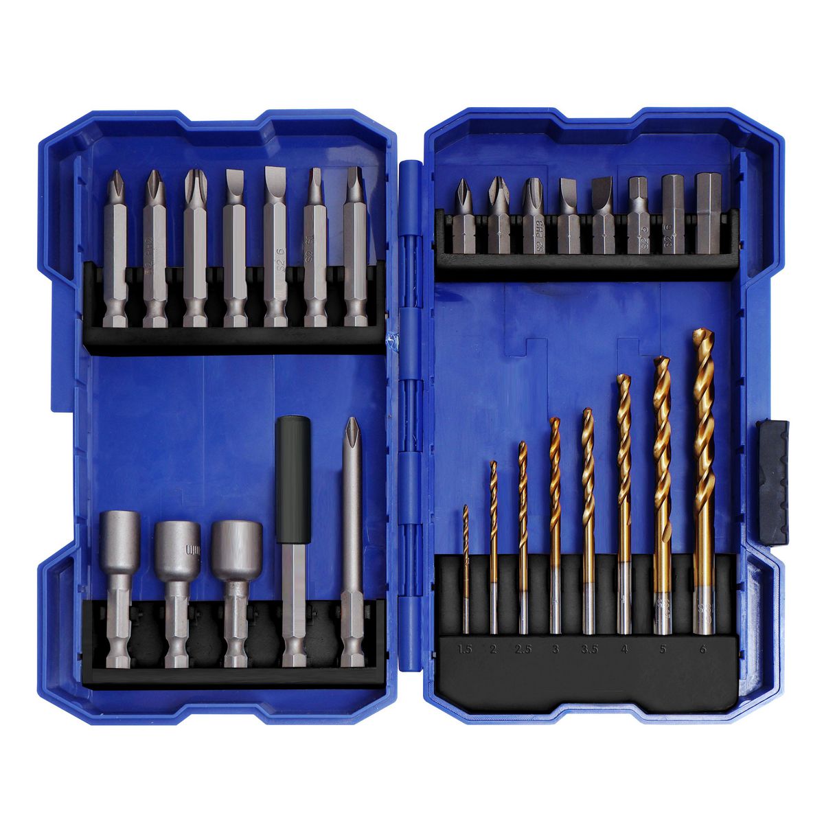Mechpro 18V 34Pc Power Tool Starter Kit with Heavy Duty Case MPBPT01