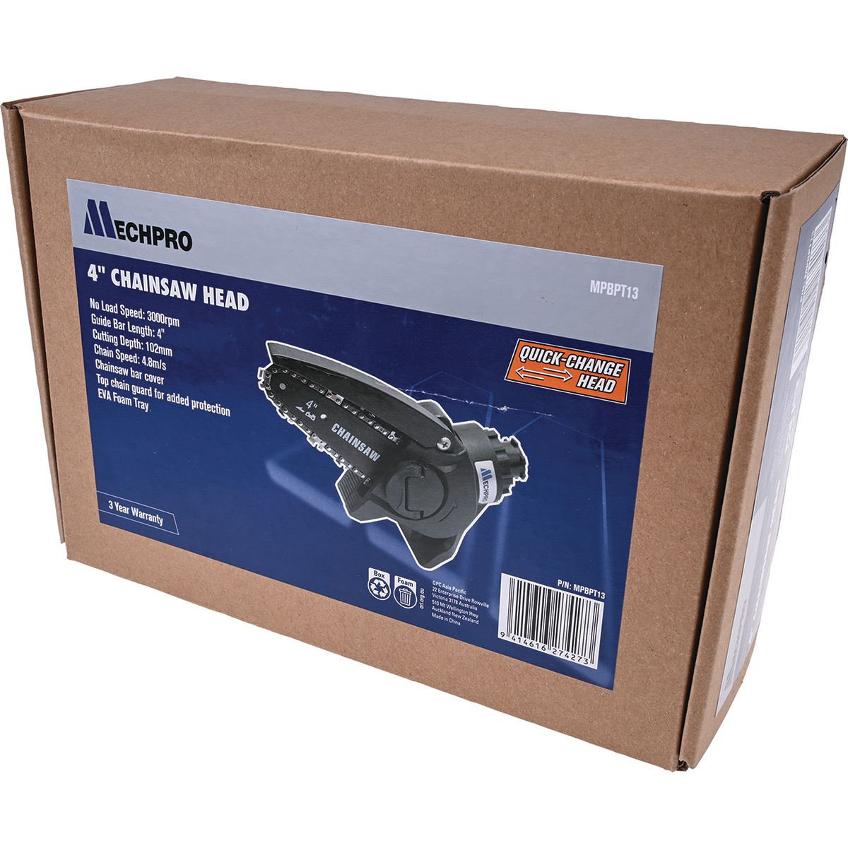 Mechpro 18V 4inch Mini Chain Saw Quick-Change Head Attachment MPBPT13