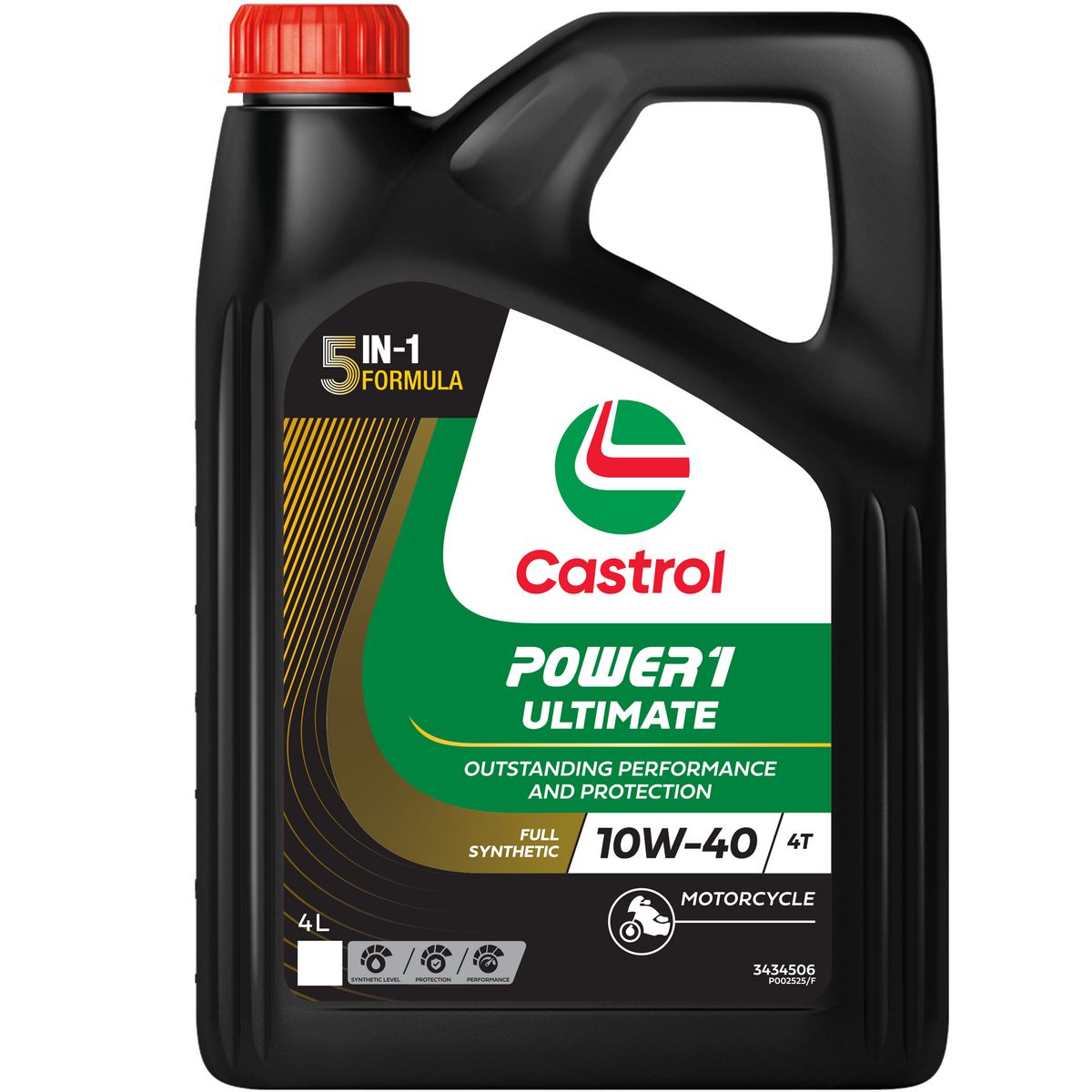Castrol POWER1 Ultimate 4T 10W-40 Engine Oil 4L 3434506